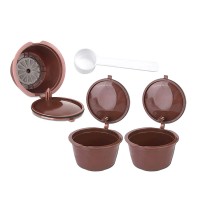 Set 3 capsule reutilizabile Dolce Gusto, lingura de masurare inclusa Set 3 capsule reutilizabile Dolce Gusto, lingura de masurare inclusa