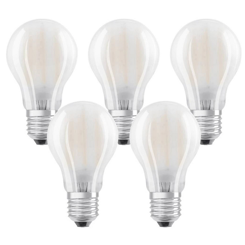 Set Becuri LED Osram Bulb, 7 W, 2700 K, 806 Lumeni, E27, 10000 ore, A++, 5 bucati OSRAM imagine noua 2022