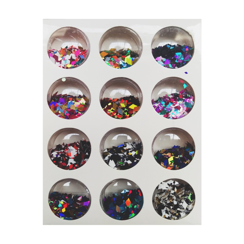 Set decoratiuni pentru unghii tip romb, Multicolor