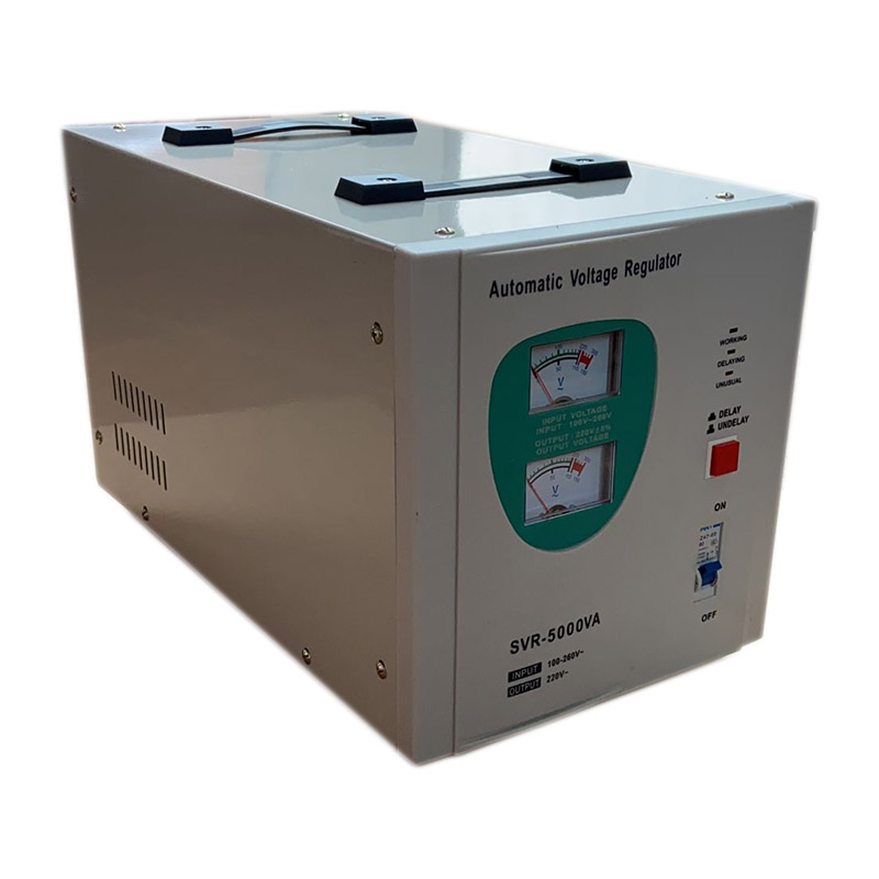 Stabilizator automat de tensiune Automatic Voltage, 5000 VA, 30 A, protectie IP20, afisaj analogic