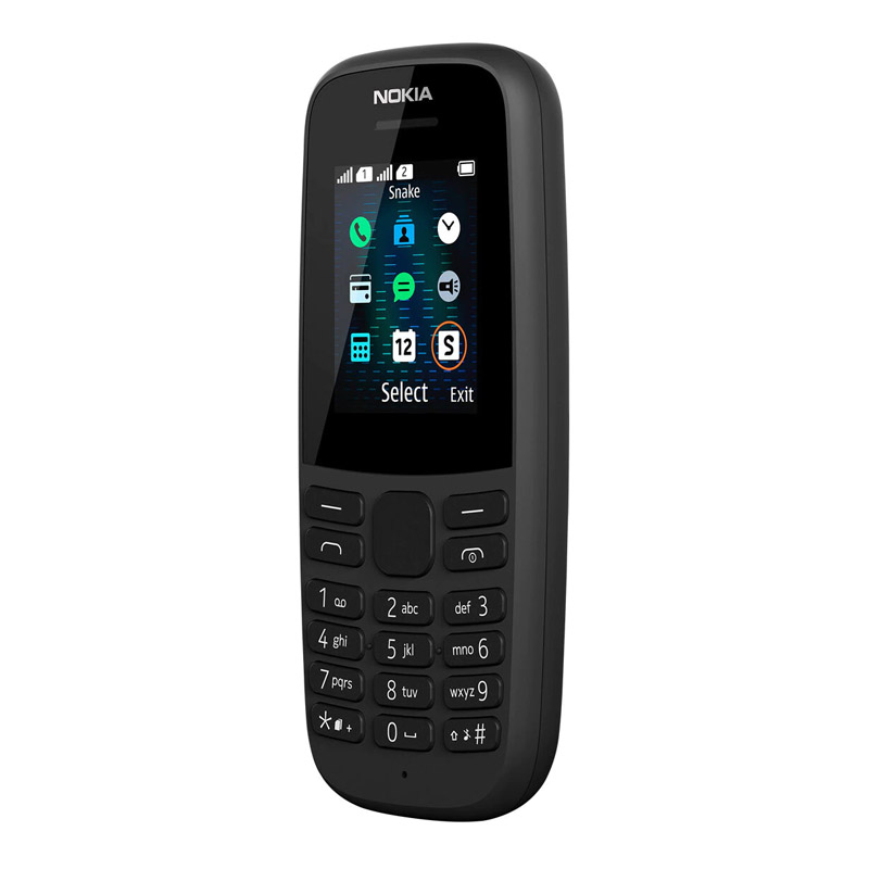 Telefon mobil Nokia 105, 4 MB, Single SIM, 4 MB RAM, 2G, display TFT, 800 mAh, Black NOKIA