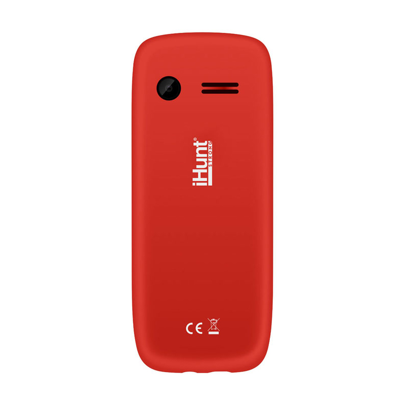 Telefon mobil iHunt i4 2G 2021, ecran TFT 1.8 inch, 800 mAh, Radio FM, Bluetooth, lanterna, Dual Sim, Rosu