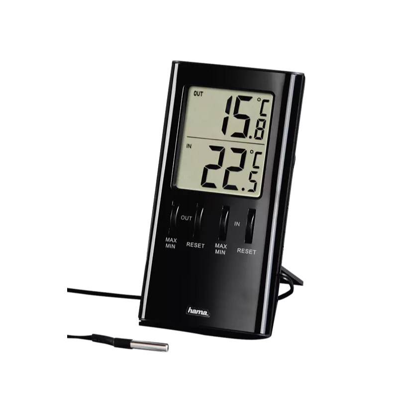 Termometru Hama, LCD, T-350, Negru Hama