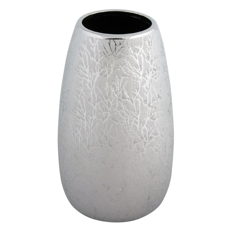 Vaza ceramica, 15 x 26.5 cm, Argintiu de la shopu imagine noua
