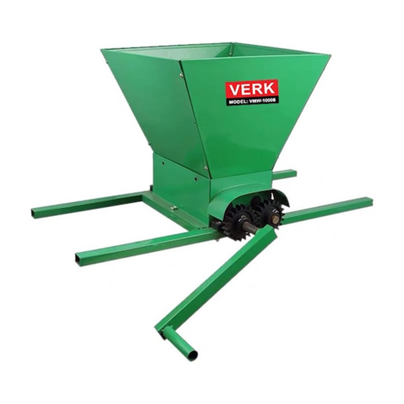 Zdrobitor manual struguri Verk, 25 l, 350 kg/h, metal, Verde