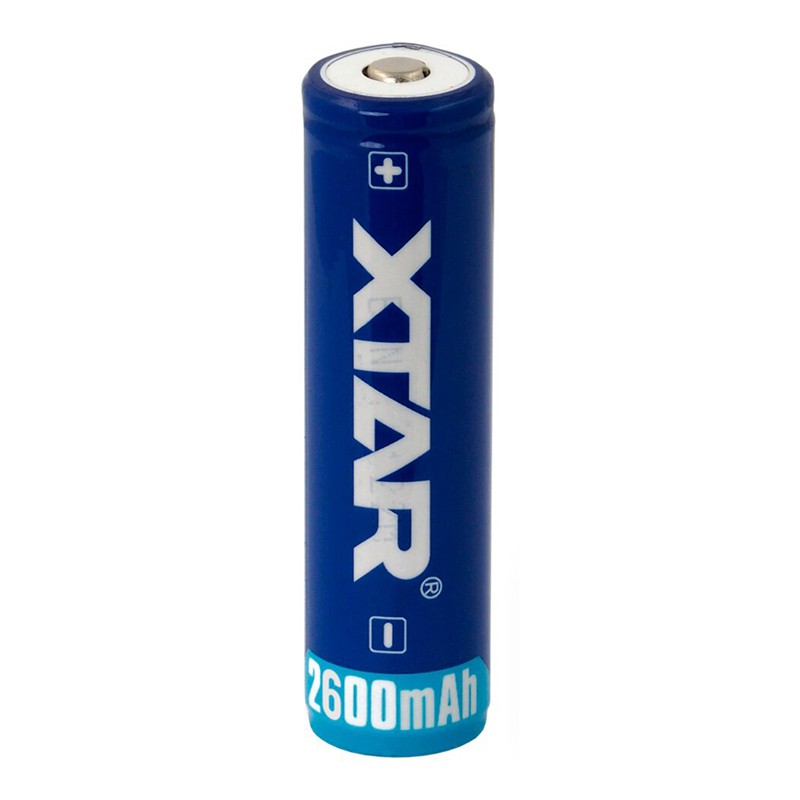 Baterie cu terminal XTAR, 3.7 V, Li-Ion, 2.6 A, 2600 mAh, 18.4 x 69.2 mm General