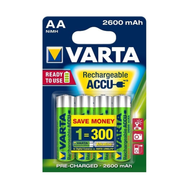Acumulatori Varta R6 (AA), 2600 mAh, 4 bucati 2021 shopu.ro