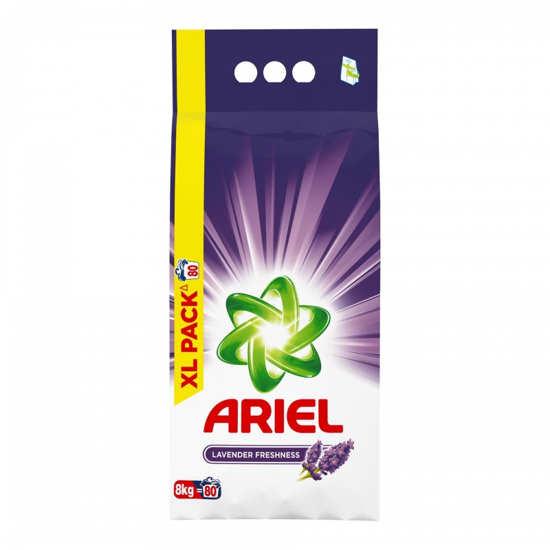 Detergent de rufe automat Ariel Lavanda, 8 kg