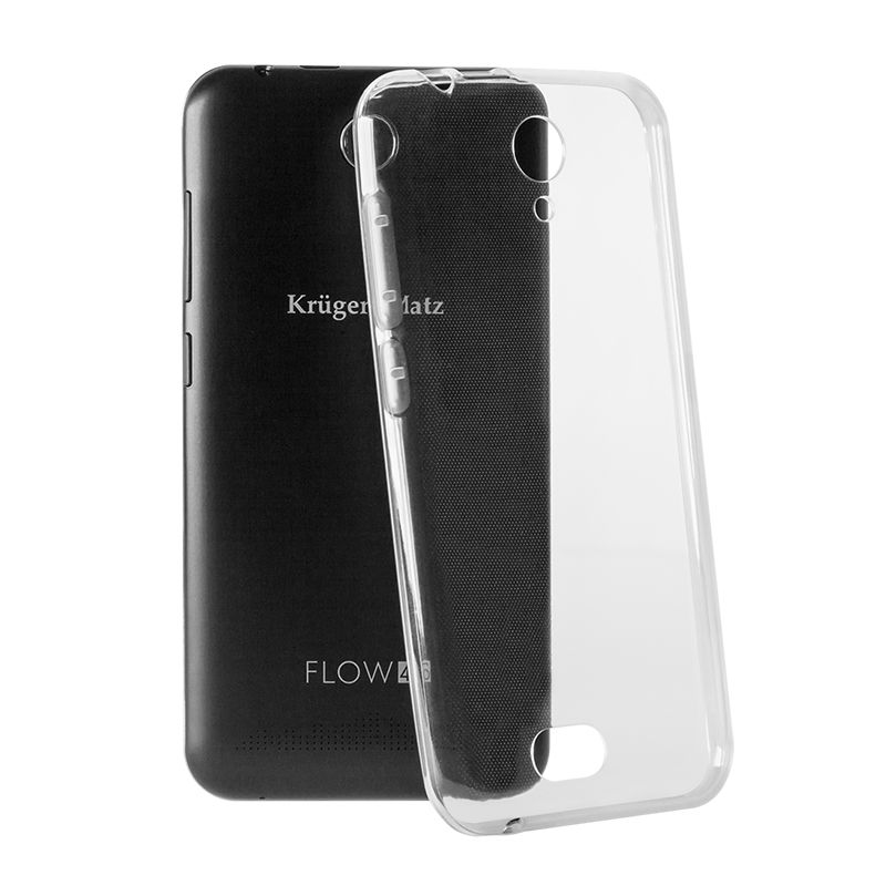 Husa Back Cover Case telefon Kruger & Matz Flow 4/4S, silicon, transparent