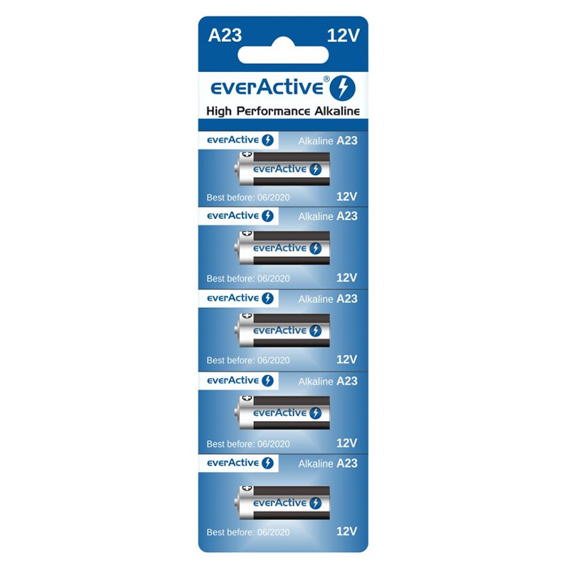 Baterie alcalina 23A Blister Everactive, 12 V, 5 bucati 2021 shopu.ro