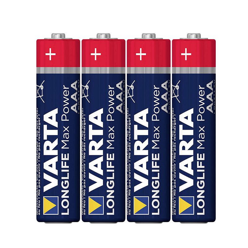 Set baterii alcaline LR03 Max Power Varta, 4 bucati shopu.ro
