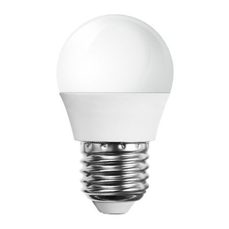 Bec economic cu LED, 5.5 W, 470 lm, 6400 K, soclu E27, lumina alb rece, cip Samsung, forma G45 General