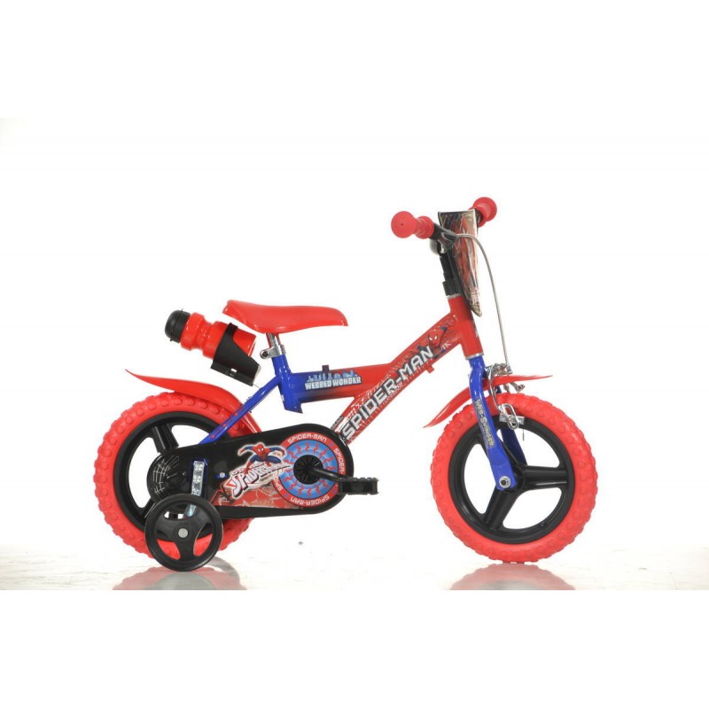 Bicicleta copii Dino Bikes, diametru roata 30 cm, model Spiderman