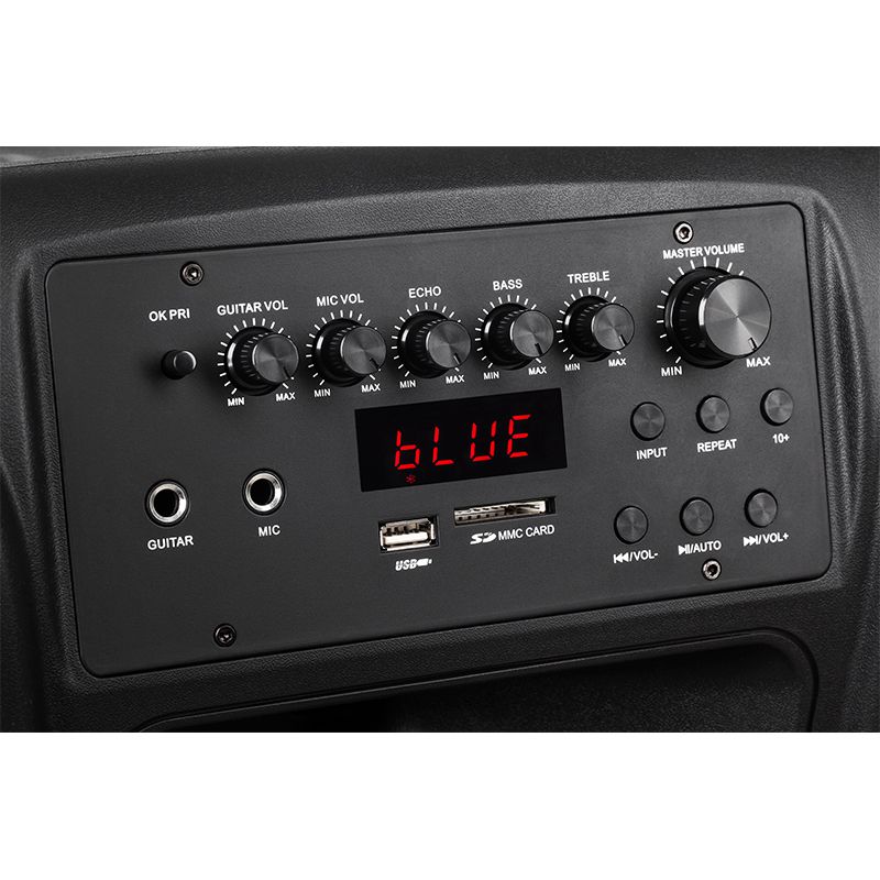 Boxa Activa Kruger Matz, UHF, 15 inch, Bluetooth, 60 W, Microfoane incluse