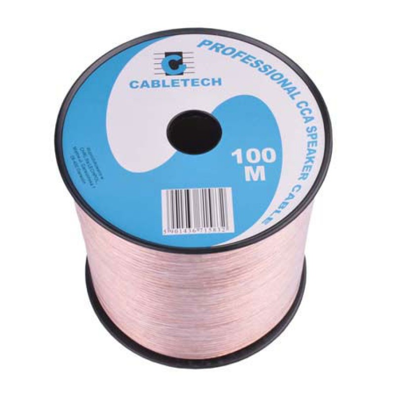 Cablu difuzor Cabletech, 2.5 mm, rola 100 m, transparent