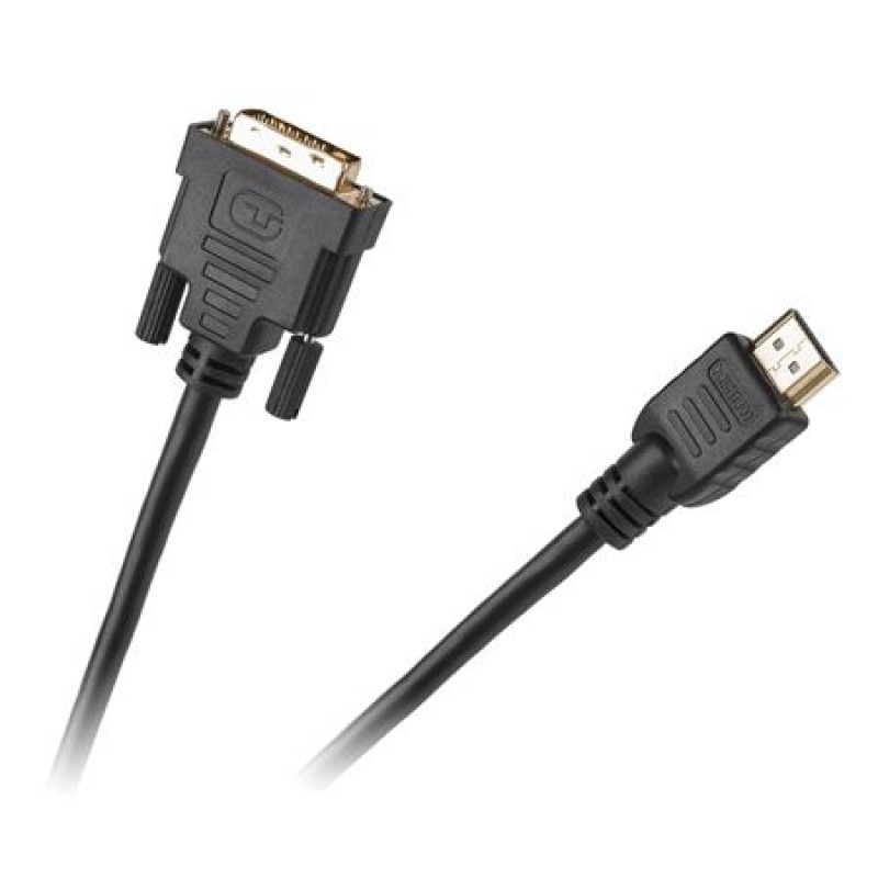 Cablu digital Cabletech KPO3701-1.8, DVI – HDMI, 1.8 m, Negru Cabletech