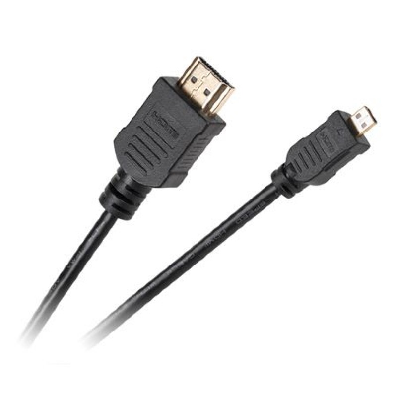 Cablu digital HDMI A – micro HDMI D, 1.8 m, Negru General