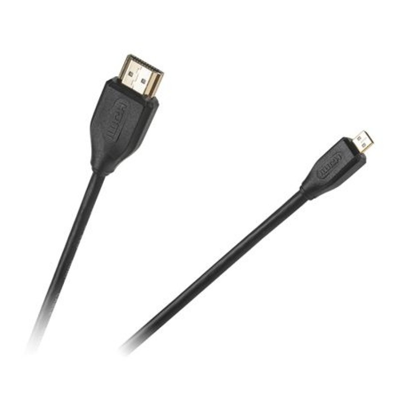 Cablu digital Cabletech HDMI A – micro HDMI D standard 1.4, Negru Cabletech