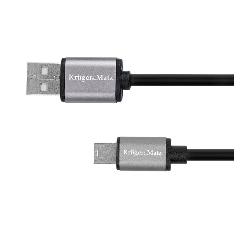 Cablu Kruger Matz USB tata – mini USB tata, lungime 1 m Kruger Matz