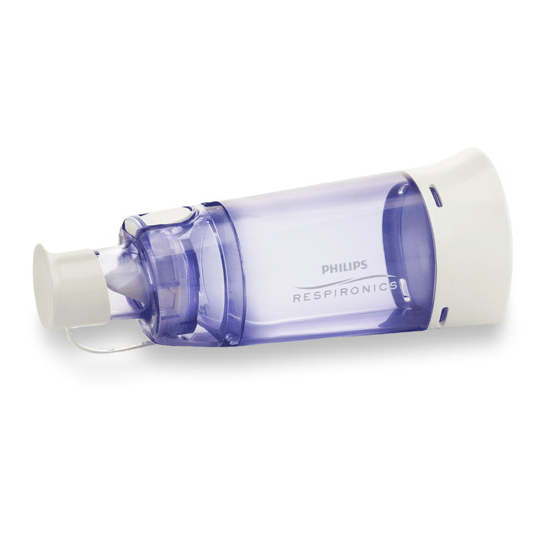 Camera de inhalare Optichamber Diamond Respironics Philips, 140 ml, 14.2 cm, avertizare sonora, adaptor silicon
