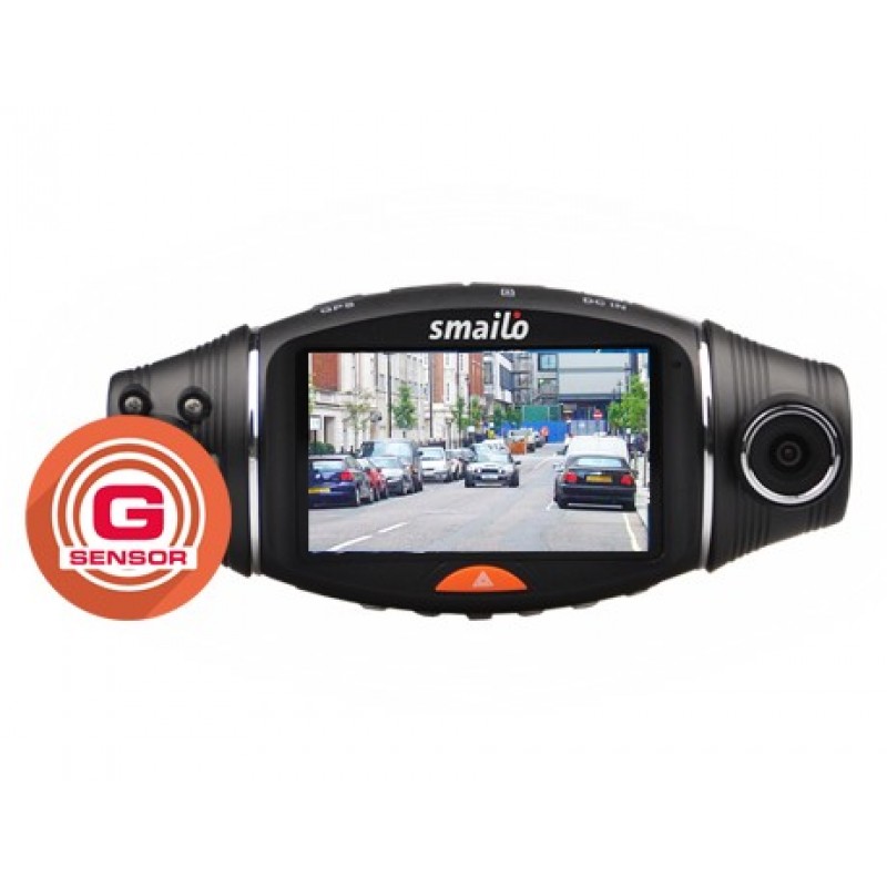 Camera Video Auto Smailo StreetView, GPS, senzor G, 2 camere integrate, conectare Google Maps