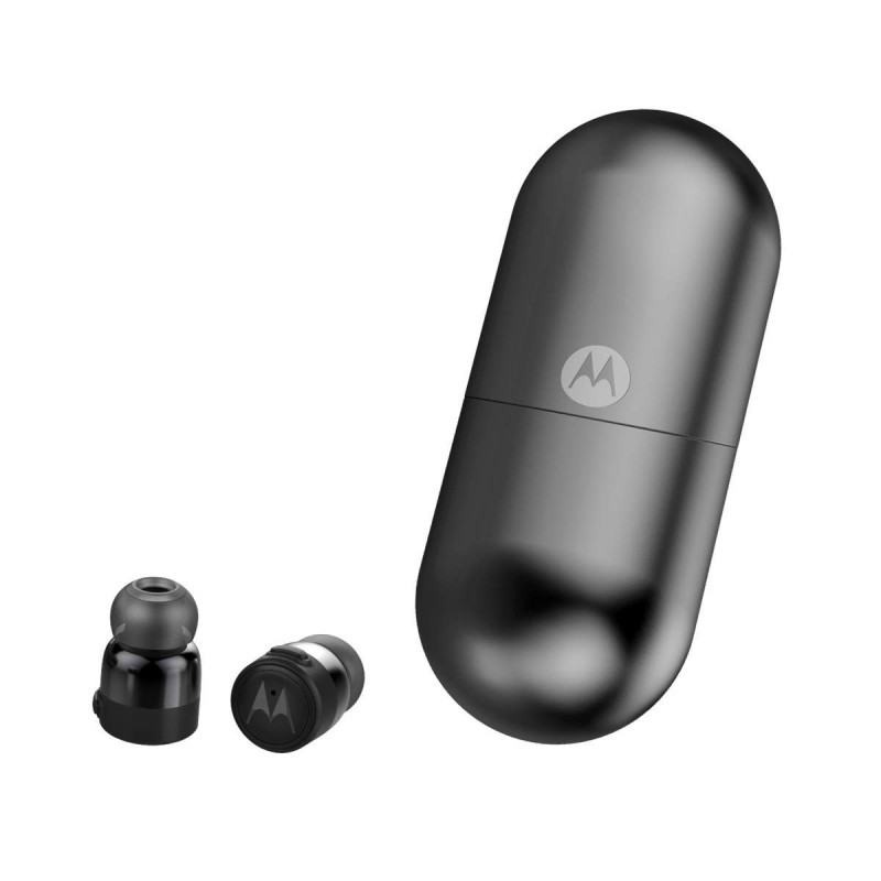 Casti wireless Verve Buds 400 Compact True Motorola, bluetooth 5.0, waterproof, microfon incorporat, Negru Motorola