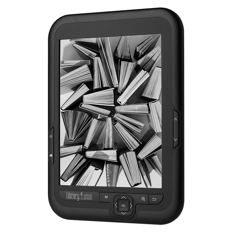 E-Book Reader Library Kruger & Matz, 4 GB, 512 RAM, 6 inch, 600 x 800 px, cablu USB inclus