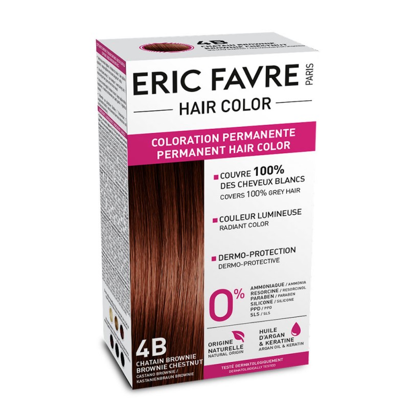Vopsea de par permanenta Eric Favre Hair Color, 5B, Saten inchis ciocolatiu 2021 shopu.ro