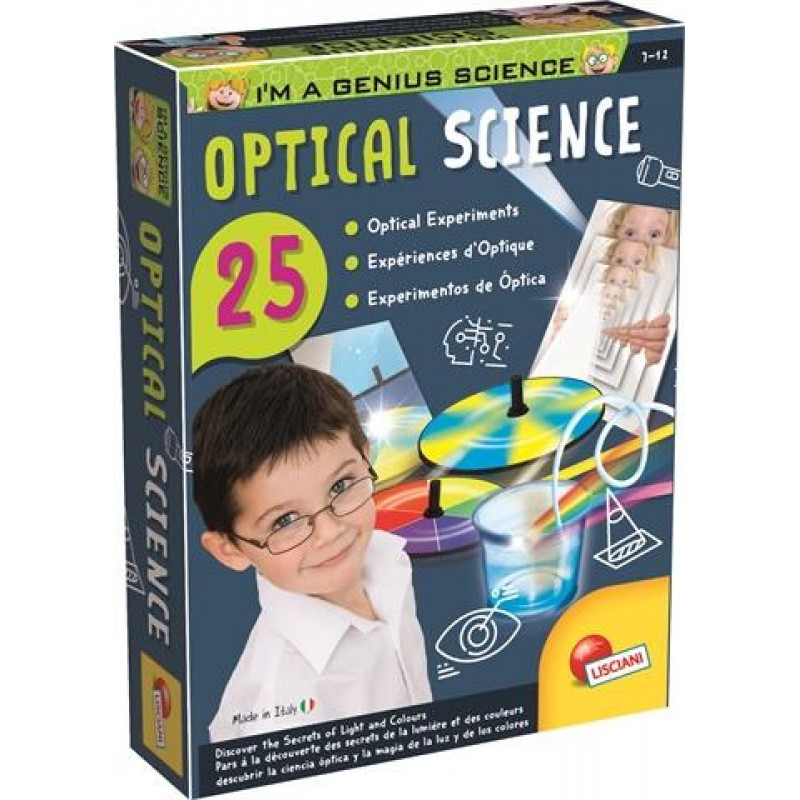 Experimentele micului geniu Secretele opticii Lisciani, 8 ani+, 25 experimente 2021 shopu.ro