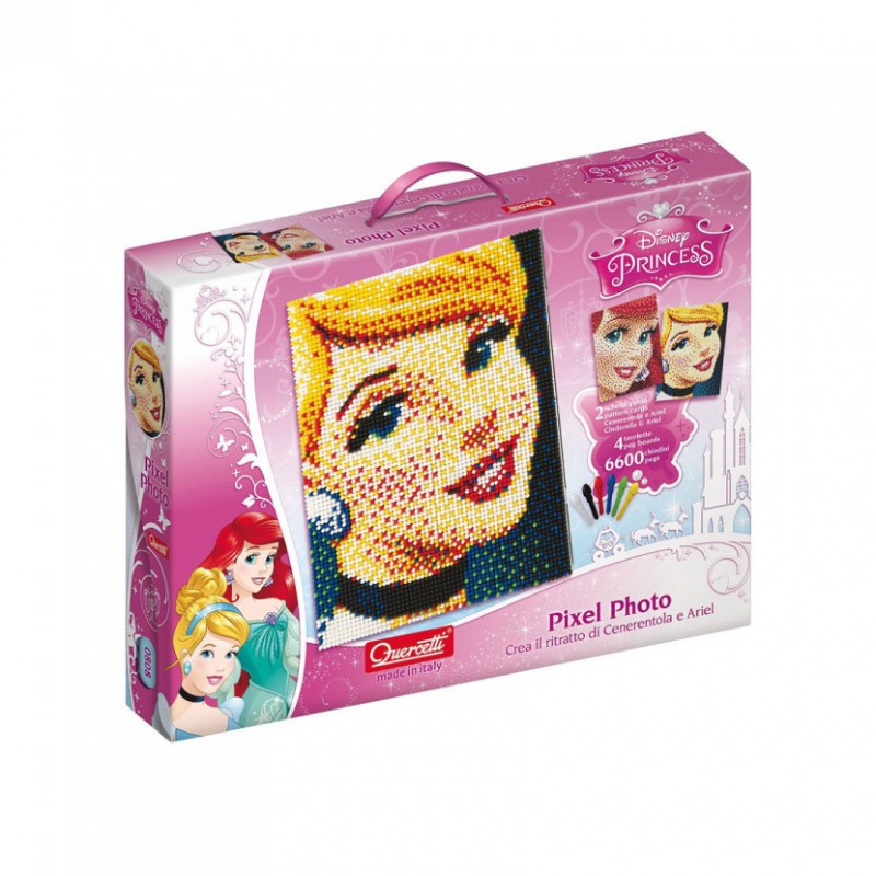 Fantacolor Pixel Disney Princess Quercetti, 6600 piese, 5 ani+