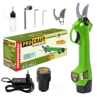 Foarfeca cu acumulator pentru crengi Procraft, acumulator puternic de 2Ah, lungime lama 35 mm Foarfeca cu acumulator pentru crengi Procraft, acumulator puternic de 2Ah, lungime lama 35 mm