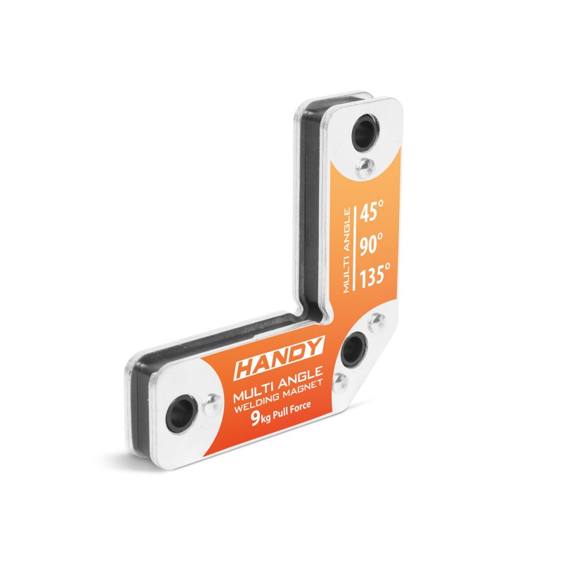 Magnet fixare pentru sudura Handy, 92 x 92 x 14 mm 45-135 grade, tip L, metal, 9 kg Handy imagine noua