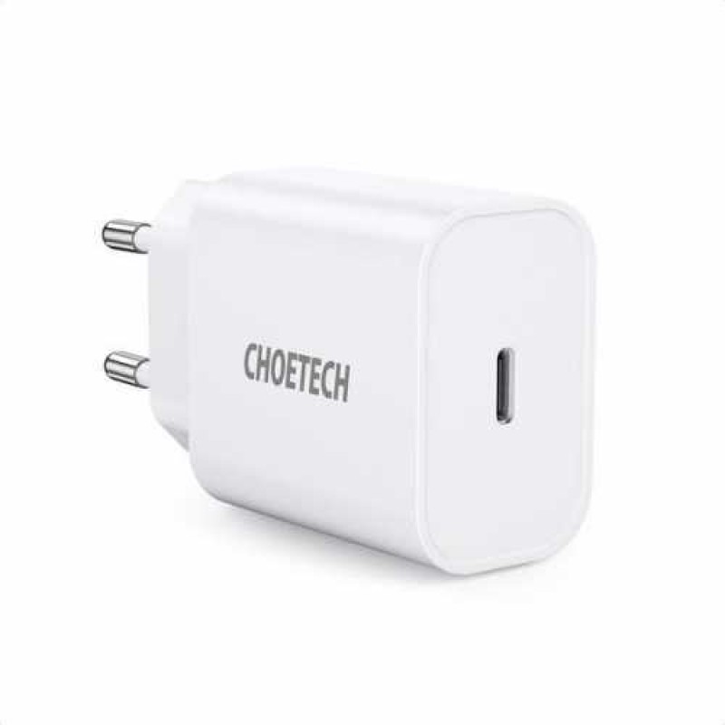 Incarcator retea Choetech, Quick Charge 3.0, USB Type C, 18 W, 5V, 3A, protectie incorporata, Alb