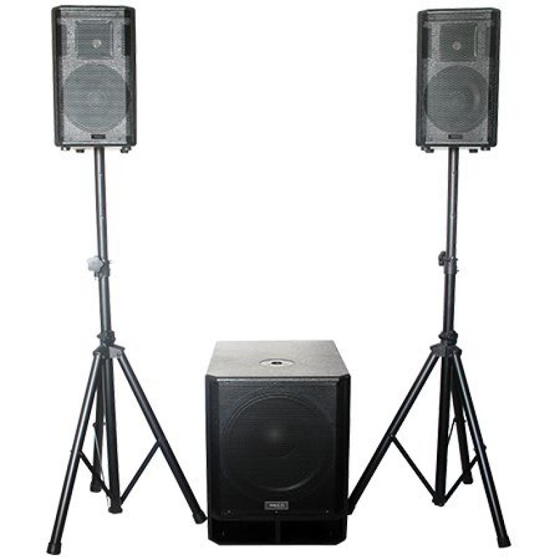 Kit subwoofer 15 inch, 2 sateliti 8 inch, RMS 800 W BST