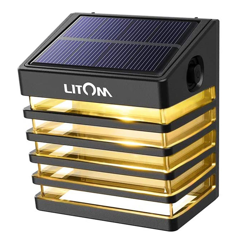 Lampa solara Litom, 600 mAh, lumina calda cu umbre, 200 m, 173 x 79 x 123 mm Litom imagine noua 2022
