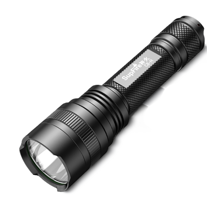 Lanterna SupFire, 15 W, LED, 1500 lm, 4000 mAh, 167 x 45 x 30 mm, 5 moduri, raza actiune 300 m, Negru