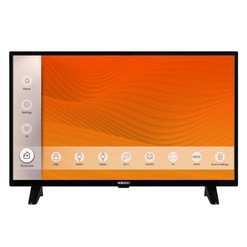 Televizor Horizon LED, 80 cm, HD, Smart TV, Linux, HDMI, Wi-Fi, USB, Netflix, 50 Hz, DTS Audio, Accesorii incluse, Black Horizon