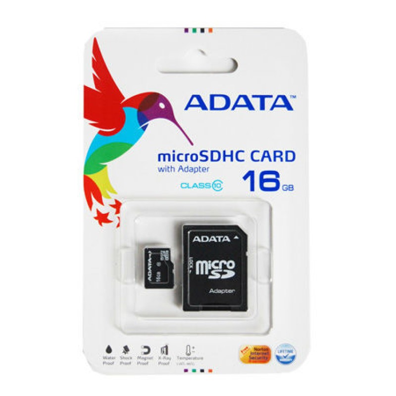 Card microSD Adata, 16 GB, clasa 10, adaptor inclus Adata