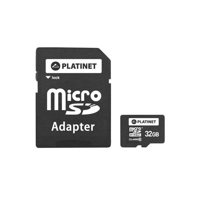 Card microSD Platinet, adaptor, 32 GB, clasa 10 Platinet