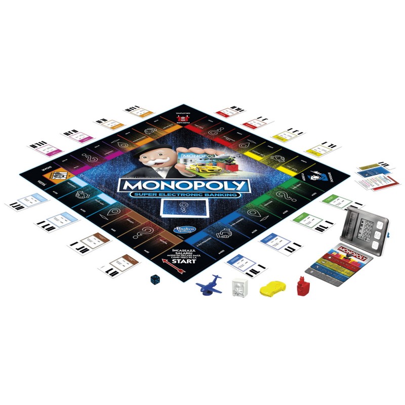 Joc de societate Monopoly Super Electronic Banking-Castiga Tot Hasbro, 2-4 jucatori, 8 ani+