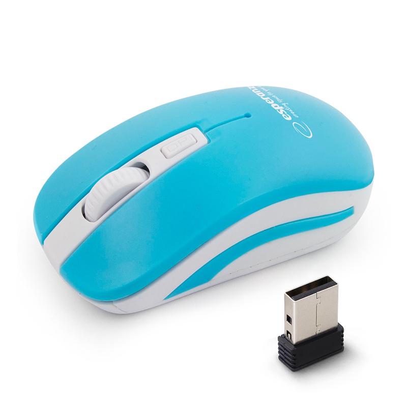 Mouse optic 4D Uranus Esperanza, USB, raza actiune 10 m, Albastru/Alb 2021 shopu.ro