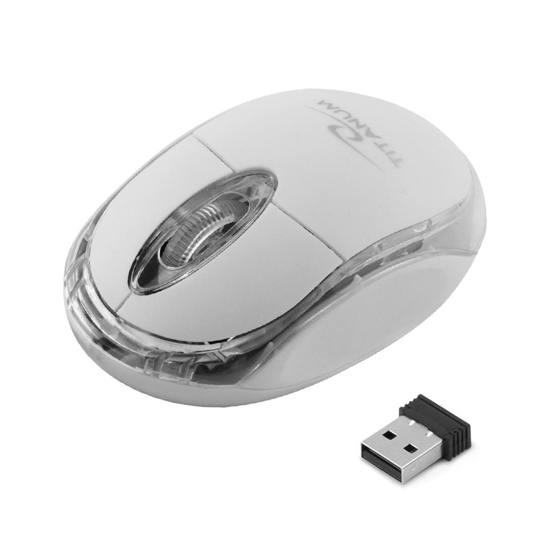 Mouse optic Condor Titanum Esperanza, USB 2.0, 1000 DPI, 3 butoane, 1.2 m, Alb 2021 shopu.ro