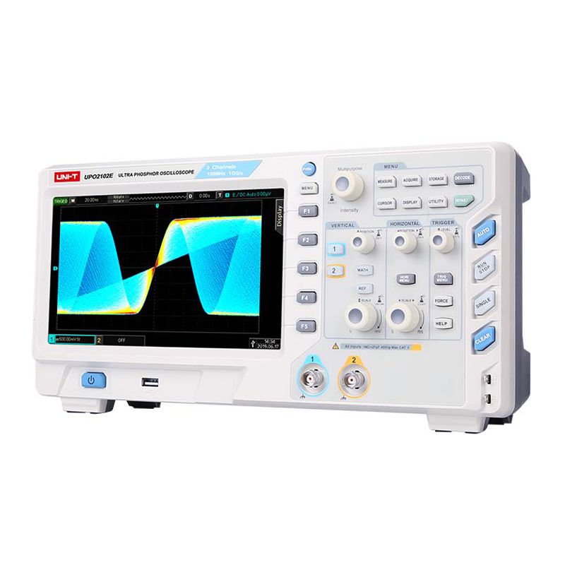 Osciloscop UPO2102E Uni-T, ecran LCD, 5 masuratori, 2 canale shopu imagine noua