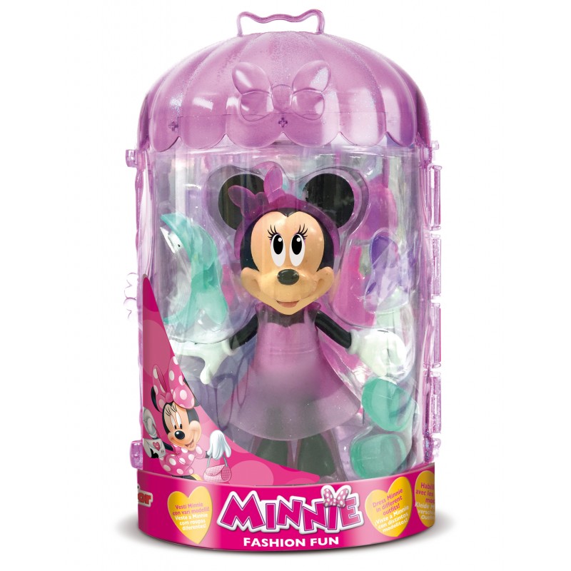 Set Fashion figurina Minnie cu accesorii, 25.6 cm, 3 ani+ Mickey and Minnie