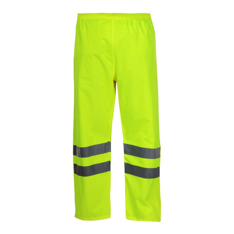 Pantaloni reflectorizanti impermeabili, utilizabili in ploaie, 2 buzunare, marime S, Verde