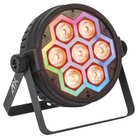 Par LED RGBW AFX, 7 x 10 W, efect stroboscopic, 12/17 canale DMX Par LED RGBW AFX, 7 x 10 W, efect stroboscopic, 12/17 canale DMX