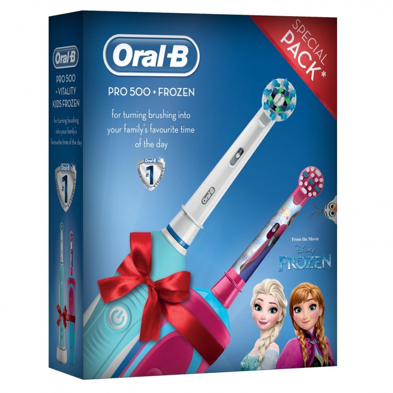 Periuta electrica Oral B PRO 500 Vitality Kids Frozen, 28800 oscilatii/min