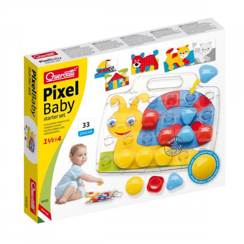 Pixel Baby Basic Quercetti, 24 piese, 18 luni+ Quercetti