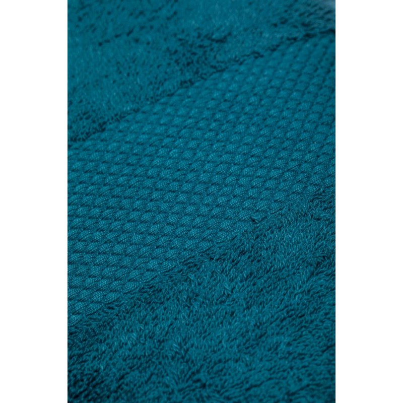 Poza Prosop de baie Square Nature, 70 x 140 cm, bumbac organic, densitate 550 gsm, Albastru