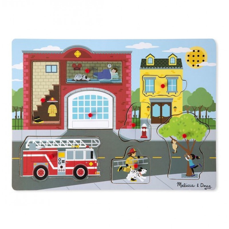 Puzzle cu sunete Brigada de pompieri, Melissa and Doug Melissa & Doug